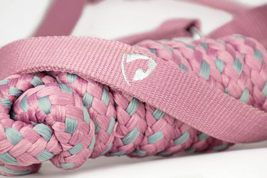 Hy Equestrian Synergy Head Collar & Lead Rope Grape/ Silver