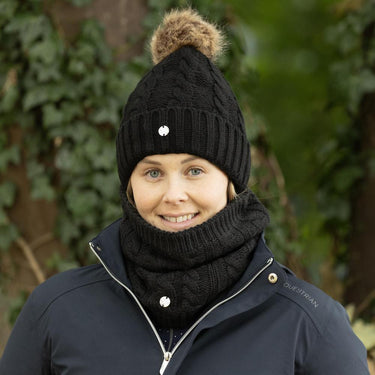 Hy Equestrian Melrose Cable Knit Bobble Hat