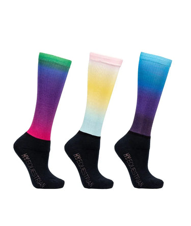 Hy Equestrian Junior Ombre Socks (Pack of 3)