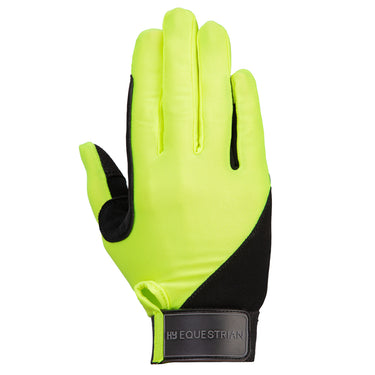 Hy Equestrian Absolute Fit Glove Reflective Yellow