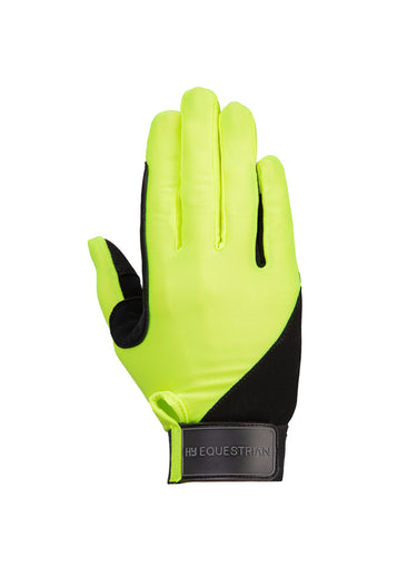 Hy Equestrian Children's Absolute Fit Glove Reflective Yellow