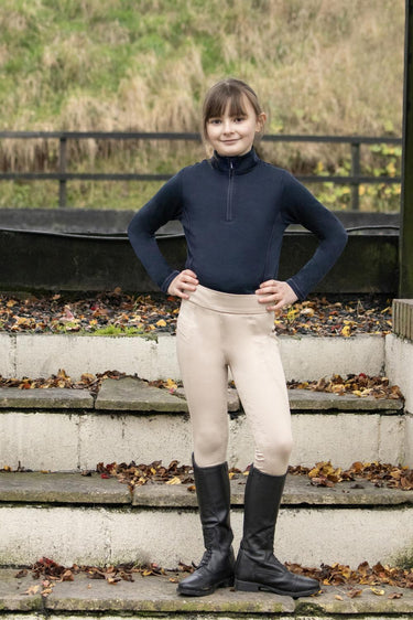 Hy Equestrian Children's Melton Riding Tights Beige