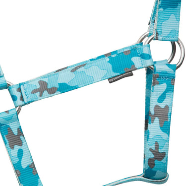 Hy Equestrian DynaForce Head Collar & Lead Rope Pacific/ Grey