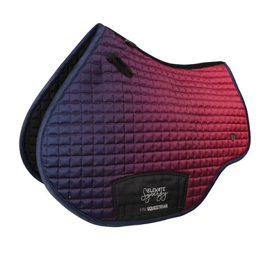 Hy Equestrian Synergy Elevate Saddle Pad Navy/ Fig