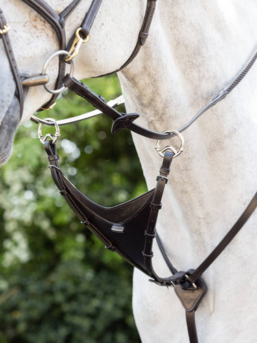 Buy LeMieux Kudos Bib Martingale Attachment Brown/Silver| Online for Equine