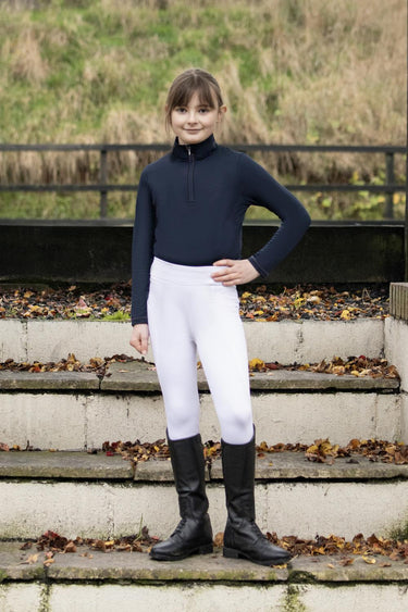 Hy Equestrian Children's Melton Riding Tights White