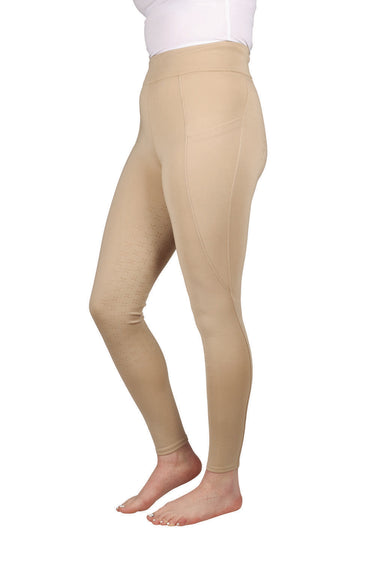 Hy Equestrian Melton Flex Riding Tights Beige