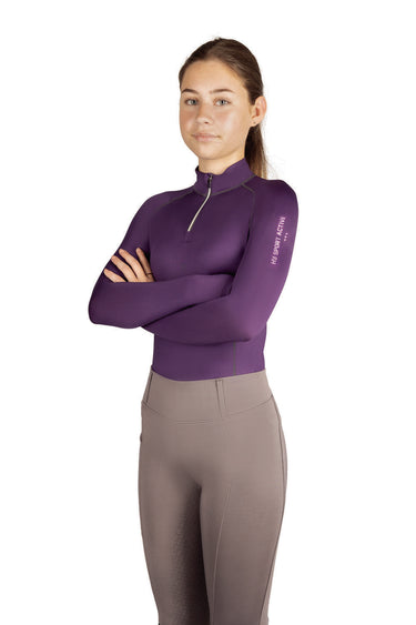 Hy Sport Active Young Rider Base Layer Royal Violet