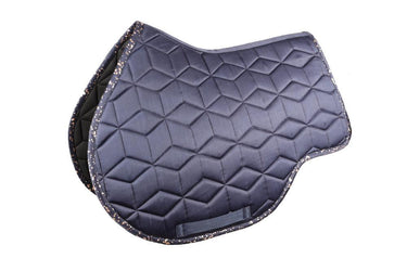 Hy Equestrian Elevate Allure Saddle Pad Navy/ Rose Gold