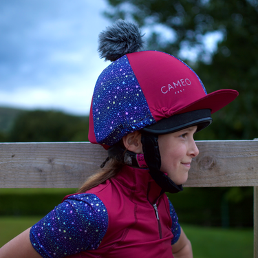 Cameo Equine Berry Stars Zest Hat Silk