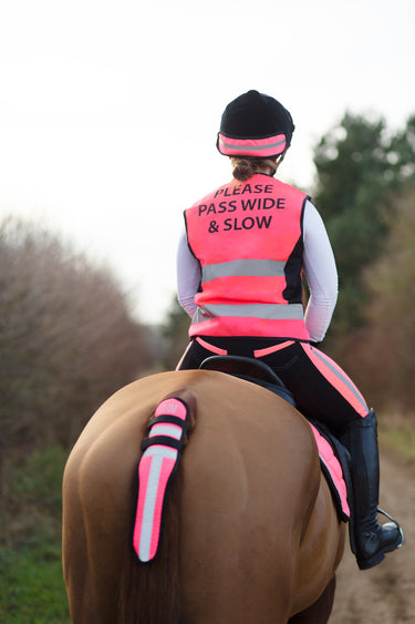 Reflector Elasticated Hat Band by Hy Equestrian
