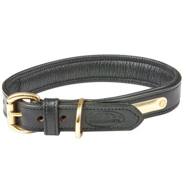 Buy Weatherbeeta Padded Leather Black Dog Collar | Online for Equine