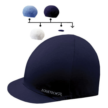 Buy the Equetech Navy 4-in-1 Combination Hat Silk | Online for Equine