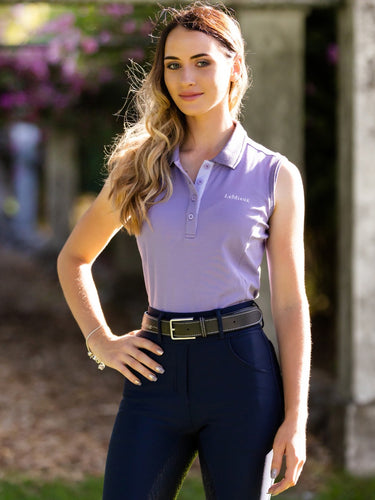 Buy Le Mieux SS23 Ladies Sleeveless Polo Shirt Iris | Online for Equine