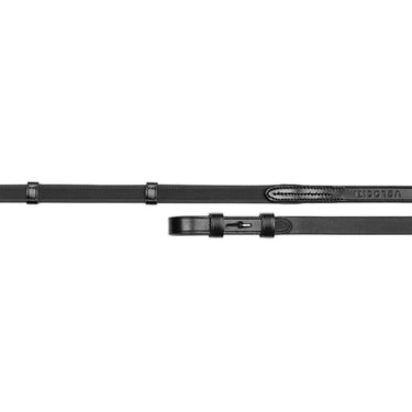 Buy Shires Velociti Lusso Black Continental Rubber Grip Reins| Online for Equine