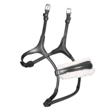 Shires Black Velociti Rapida Rolled Fleece Lined Cavesson Noseband