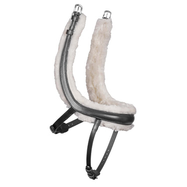Buy Shires Velociti Rapida Fleece Lined Black Curved Flash Noseband| Online for Equine