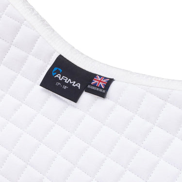 Shires White ARMA Deluxe Cotton Numnah