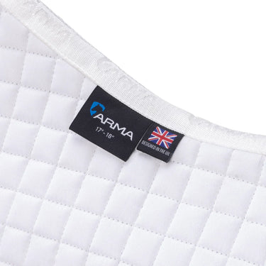 Shires White ARMA Deluxe Cotton Jump Saddlecloth