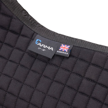 Shires Black ARMA Deluxe Cotton Dressage Saddlecloth