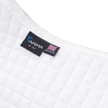 Shires White ARMA Deluxe Cotton Dressage Saddlecloth