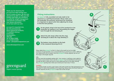 Buy Shires Greenguard Headcollar Fitting Guide | Online for Equine