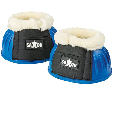 Buy The Saxon Fleece Trim Rubber Bell Boots | Online For Equine 