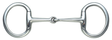 Shires Flat Ring Jointed Eggbutt Snaffle