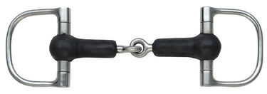 Shires Rubber Covered Jointed D-Ring Snaffle