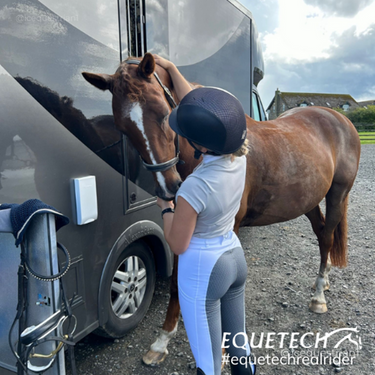 Equetech White Ladies Performance Aqua Riding Tights