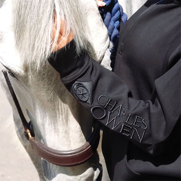 Charles Owen Branded 1/4 Zip Embossed Hoodie| Online For Equine