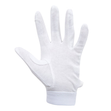 Dublin White Track Riding Gloves