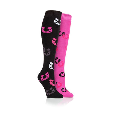 Storm Bloc Black/Pink Kids Midweight Knee High Socks
