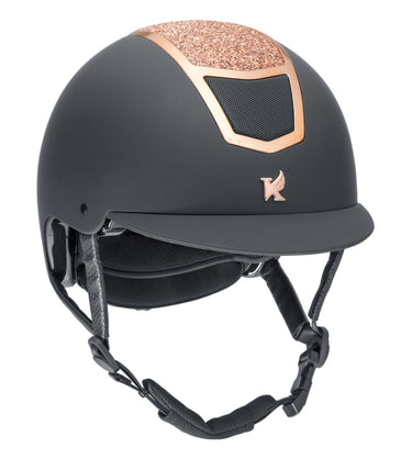 Buy Karben Black & Rose Gold Valentia Adjustable Riding Hat | Online for Equine