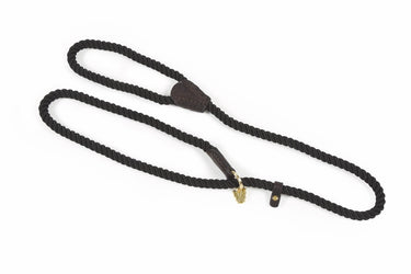 Digby & Fox Black Rope Slip Dog Lead