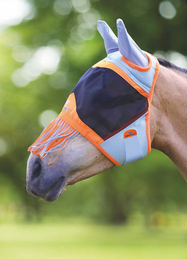Shires Air Motion Fly Mask With Ears & Nose Fringe