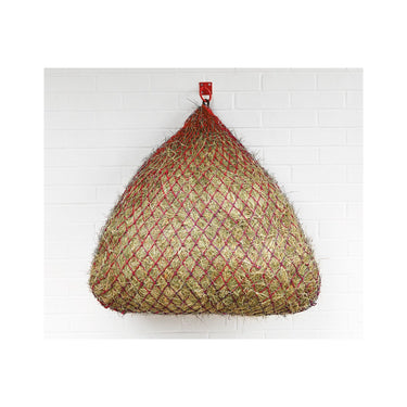 Perry Equestrian Square Bottom Slow Feeder 50" Haylage Net -Red/Navy-50"