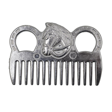 Perry Equestrian Aluminium Horse Head Mane Comb-Aluminium