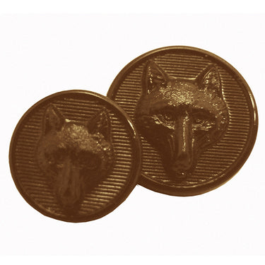 Equetech Brown Unisex Foxhead Button Set (8 pieces)