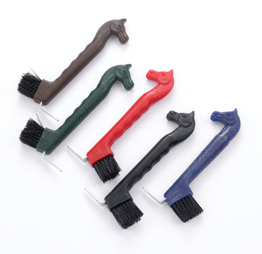 Lincoln Horse Head Hoof Pick with Brush