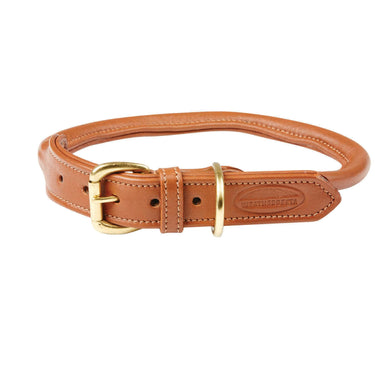Buy Weatherbeeta Rolled Leather Tan Dog Collar | Online for Equine