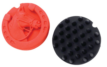 Lincoln Horse Head Rubber Curry Comb