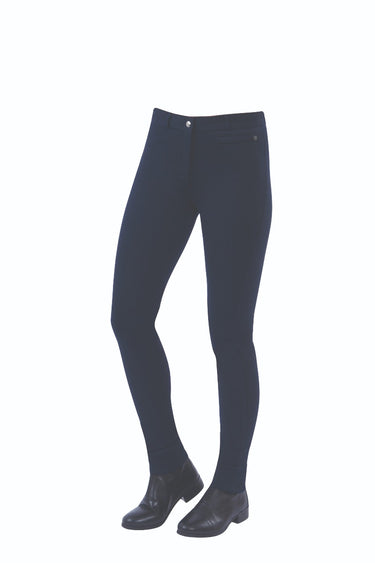 Buy the Dublin Supa-Fit Ladies Zip Up Knee Patch Jodhpurs | Online for Equine