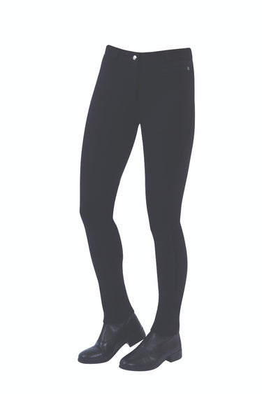 Buy the Dublin Supa-Fit Ladies Zip Up Knee Patch Jodhpurs | Online for Equine