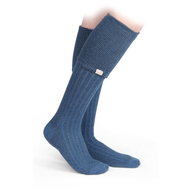 Shires Aubrion Cottonwood Boot Socks-One Size (UK 3.5 - 8)-Blue