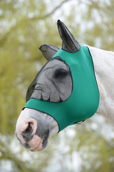 BuyWeatherbeeta Hunter Green Stretch Eye Saver Fly Mask With Ears | Online for Equine