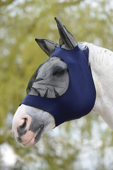 Buy Weatherbeeta Navy Stretch Eye Saver Fly Mask With Ears | Online for Equine