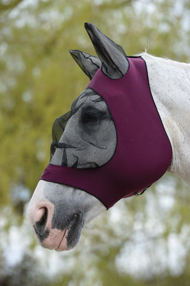 BuyWeatherbeeta Purple Stretch Eye Saver Fly Mask With Ears | Online for Equine