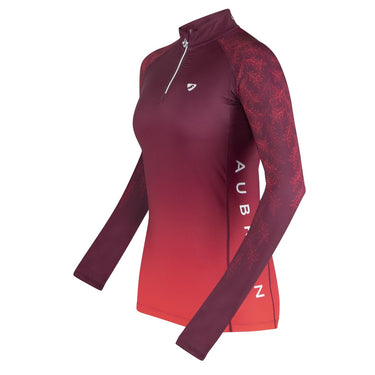Buy Shires Aubrion Hyde Park Red Leaf Ladies Cross Country Shirt | Online for Equine