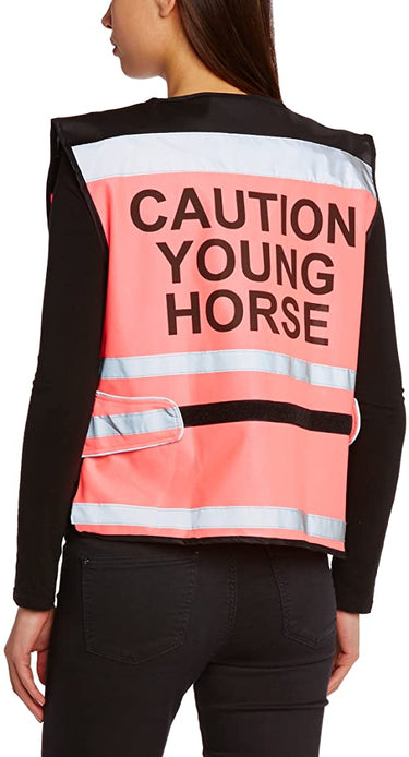 Buy the Equisafety Air "Caution Young Horse" Waistcoat | Online for Equine